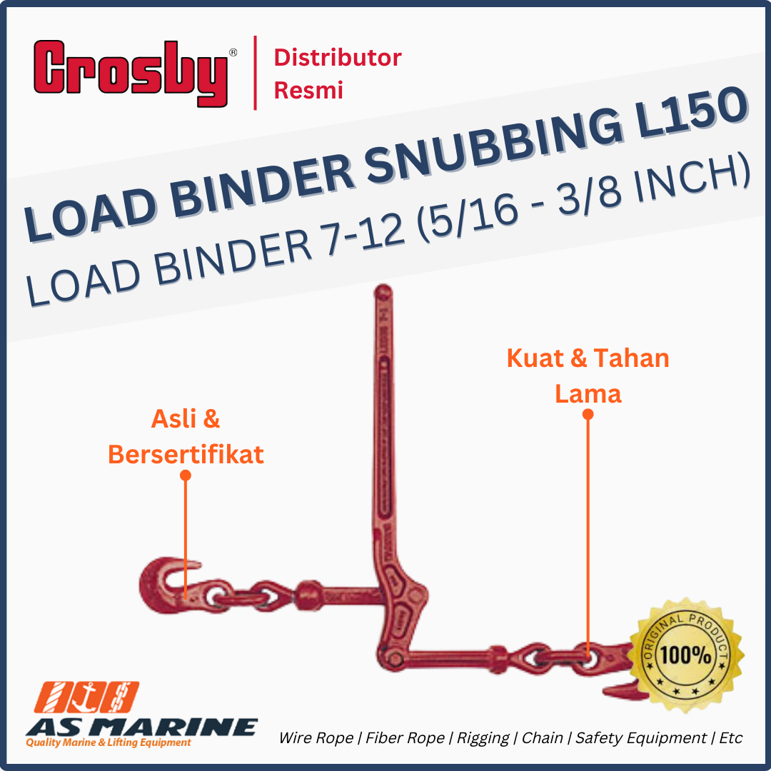 load binder snubbing L150 crosby 7-12 5/16 - 3/8 inch